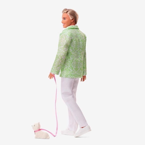 Sugar’s Daddy Ken Doll in Pastel Suit With Dog – Barbie The Movie Collectible - Picture 7 of 15